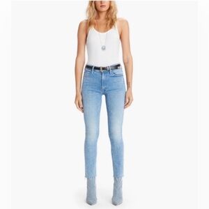 MOTHER The Dazzler Mid-Rise Ankle Fray Sz 26